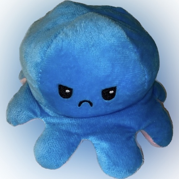 TeeTurtle 🐙  | The Original Reversible Mood Octopus Plushie - Picture 2 of 2